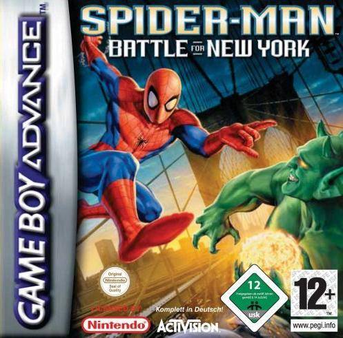 Front cover of Spider-Man: Battle for New York for Game Boy Advance