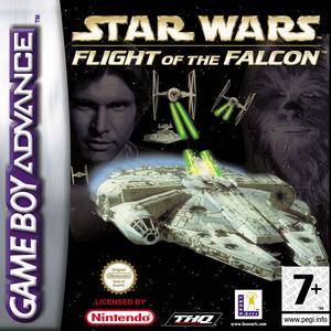 Front cover of Star Wars: Flight of the Falcon for Game Boy Advance