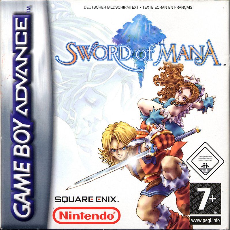 Front cover of Sword of Mana for Game Boy Advance