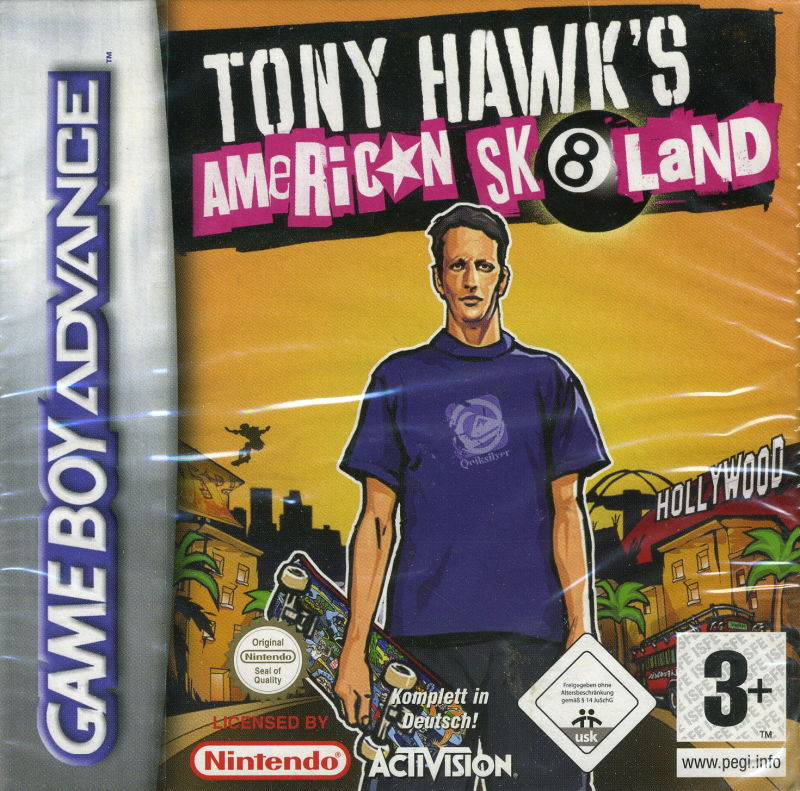 Front cover of Tony Hawk's American Sk8land for Game Boy Advance