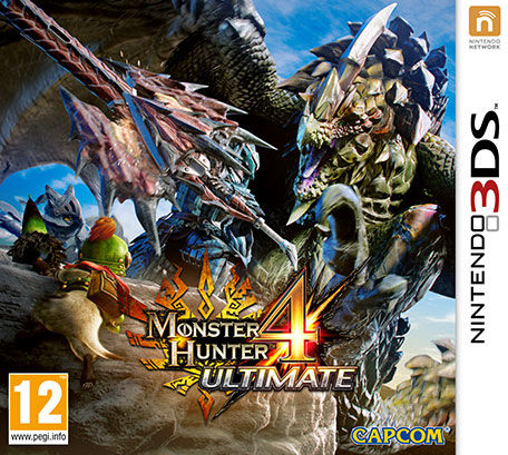 Front cover of Monster Hunter 4: Ultimate for 3DS