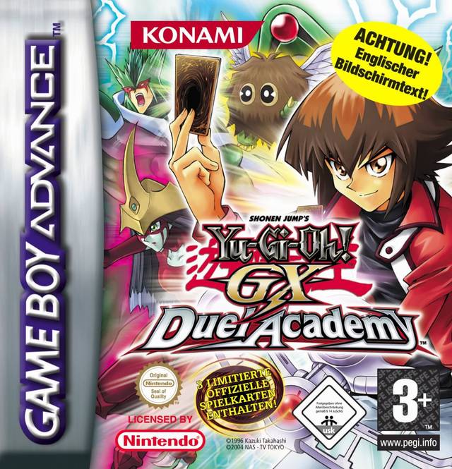 Front cover of Yu-Gi-Oh! GX: Duel Academy for Game Boy Advance