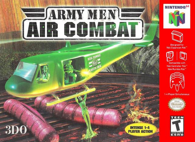 Front cover of Army Men: Air Attack for Nintendo 64