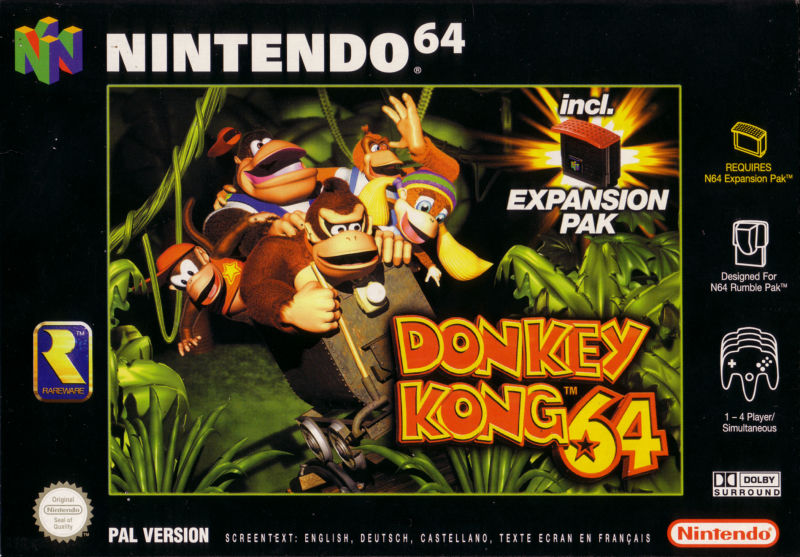 Front cover of Donkey Kong 64 for Nintendo 64