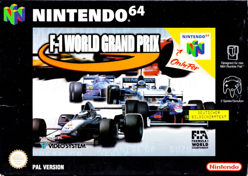 Front cover of F-1 World Grand Prix for Nintendo 64