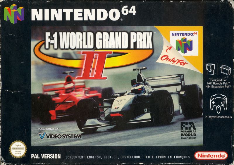 Front cover of F-1 World Grand Prix II for Nintendo 64