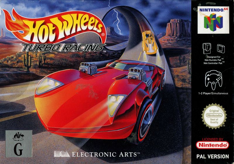 Front cover of Hot Wheels: Turbo Racing for Nintendo 64