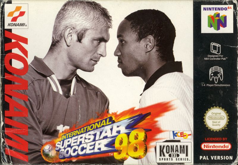 Front cover of International Superstar Soccer '98 for Nintendo 64