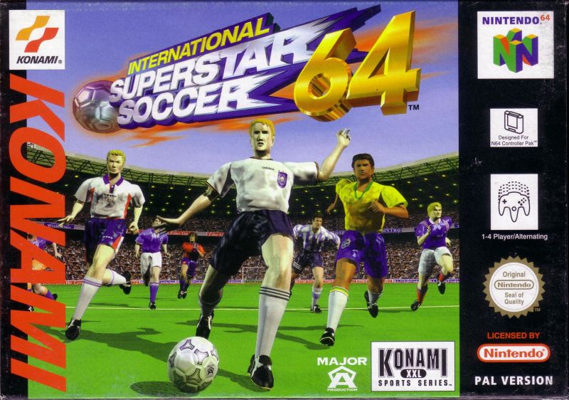 Front cover of International Superstar Soccer 64 for Nintendo 64