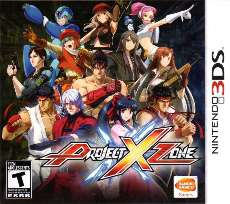 Front cover of Project X Zone for 3DS