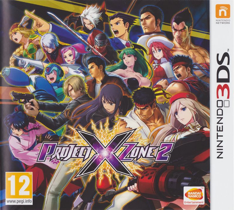 Front cover of Project X Zone 2 for 3DS