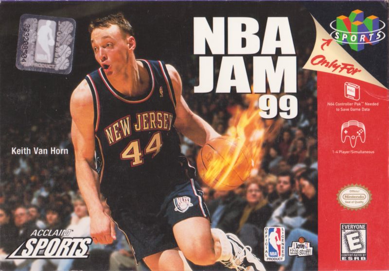 Front cover of NBA Jam 99 for Nintendo 64