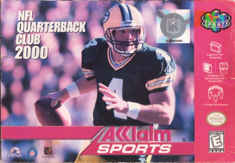 Front cover of NFL Quarterback Club 2000 for Nintendo 64