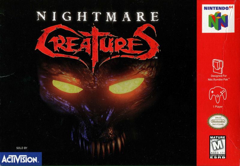 Front cover of Nightmare Creatures for Nintendo 64