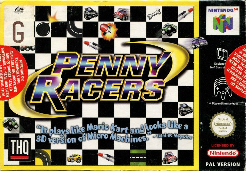 Front cover of Penny Racers for Nintendo 64