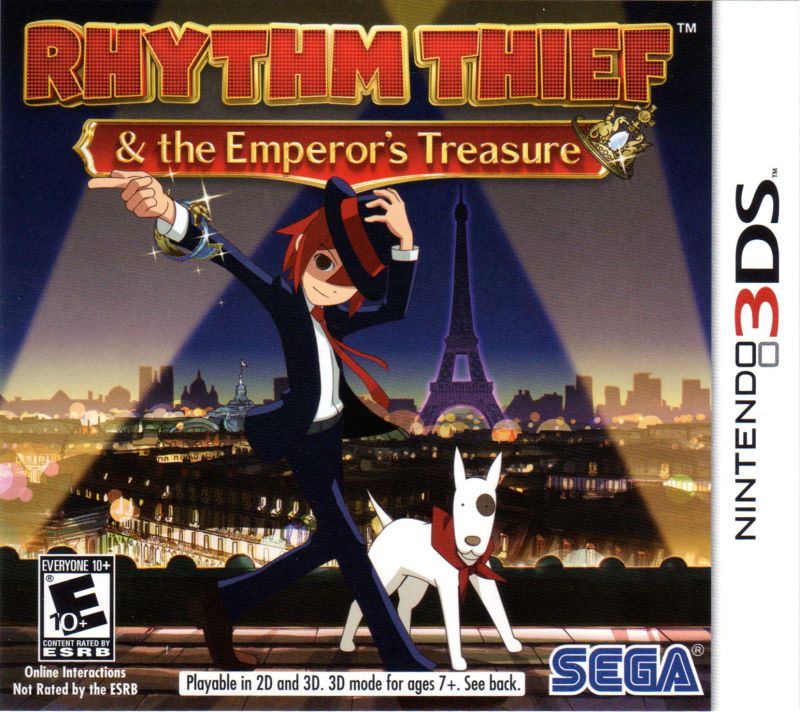 Front cover of Rhythm Thief & the Emperor's Treasure for 3DS