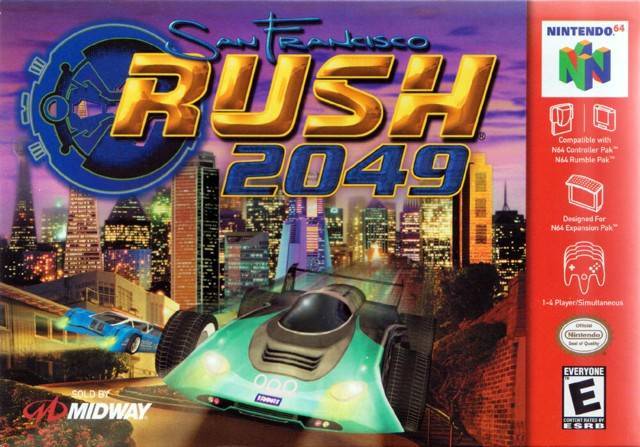 Front cover of San Francisco Rush 2049 for Nintendo 64