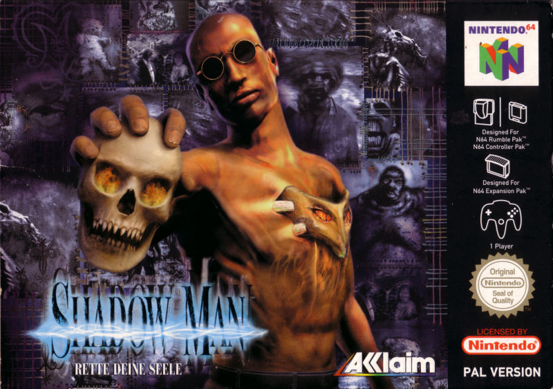 Front cover of Shadow Man for Nintendo 64