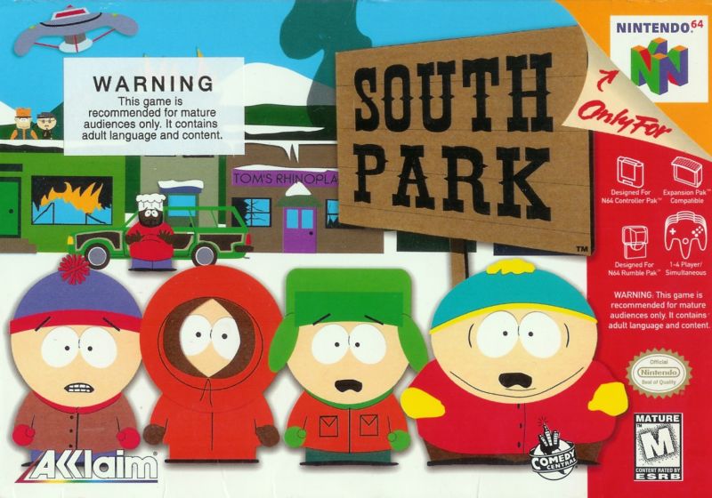 Front cover of South Park for Nintendo 64