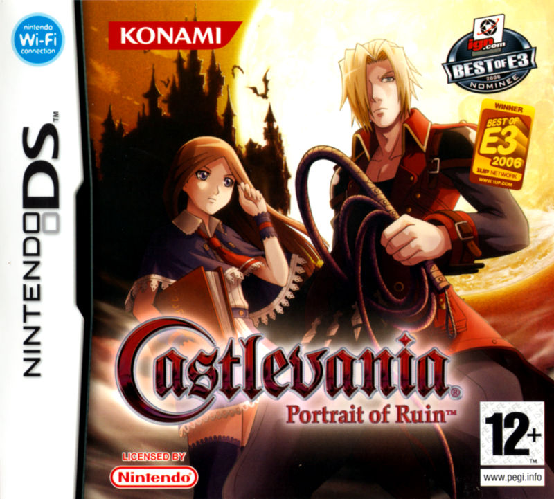 Front cover of Castlevania: Portrait of Ruin for DS