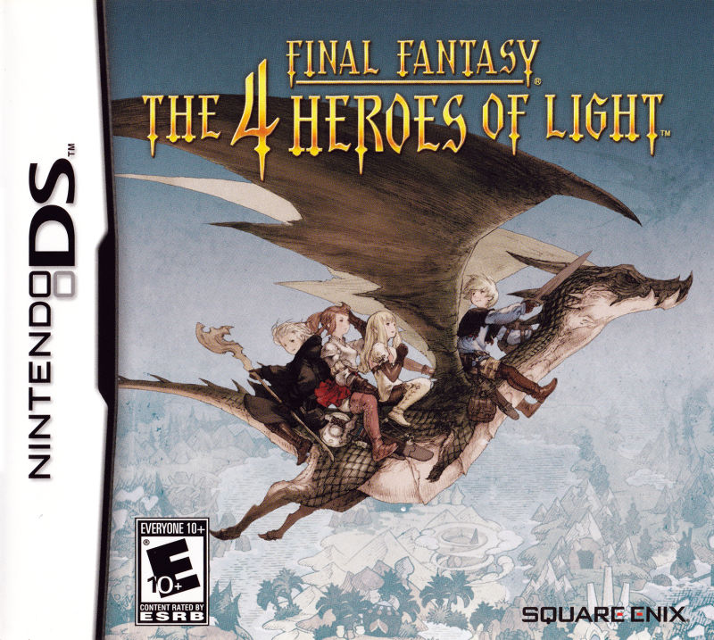 Front cover of Final Fantasy: The 4 Heroes of Light for DS