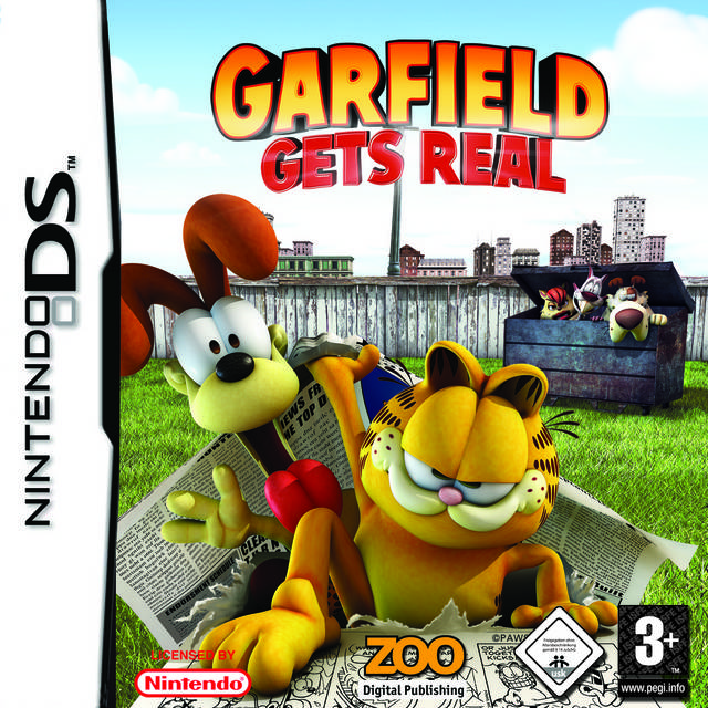 Front cover of Garfield Gets Real for DS