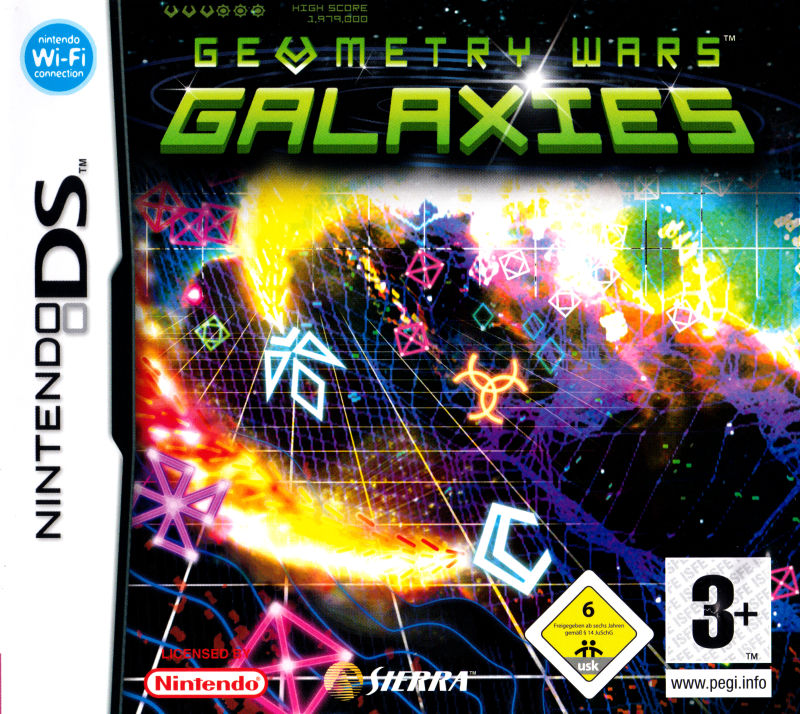 Front cover of Geometry Wars: Galaxies for DS