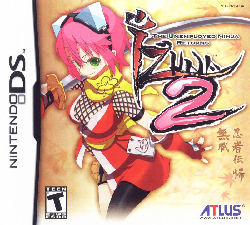 Front cover of Izuna 2: The Unemployed Ninja Returns for DS