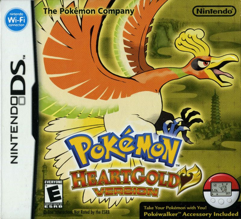 Front cover of Pokémon HeartGold Version for DS