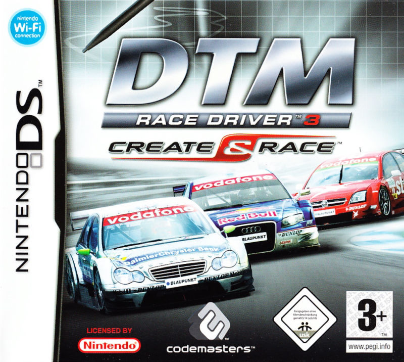 Front cover of Race Driver: Create & Race for DS