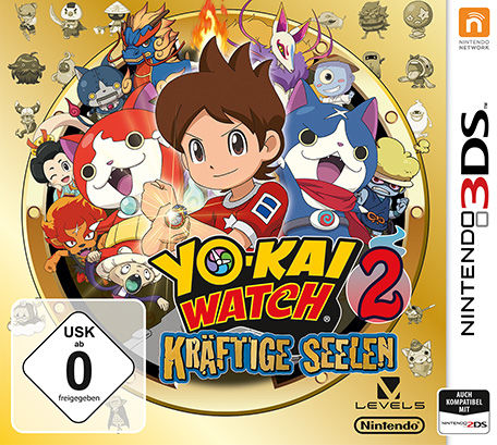 Front cover of Yo-kai Watch 2: Fleshy Souls for 3DS