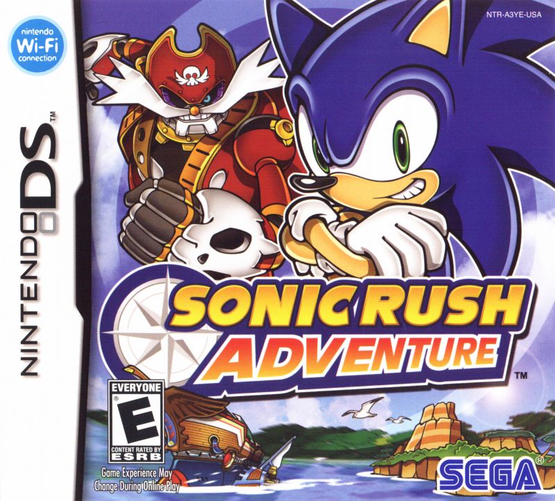 Front cover of Sonic Rush Adventure for DS