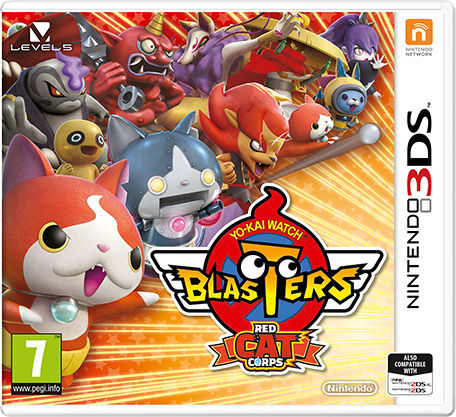 Front cover of Yo-kai Watch Blasters: Red Cat Corps for 3DS