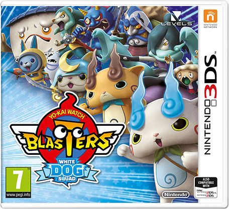 Front cover of Yo-kai Watch Blasters: White Dog Squad for 3DS