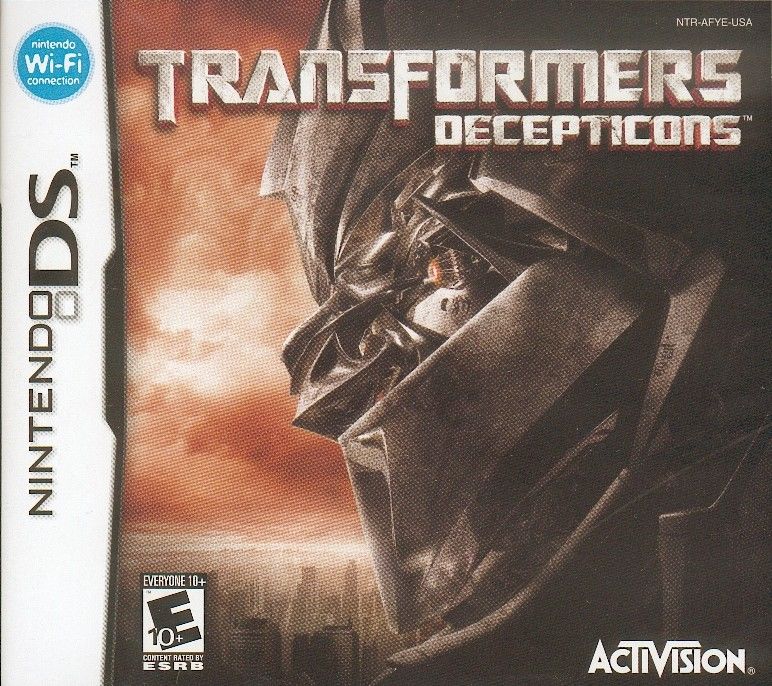 Front cover of Transformers: Decepticons for DS