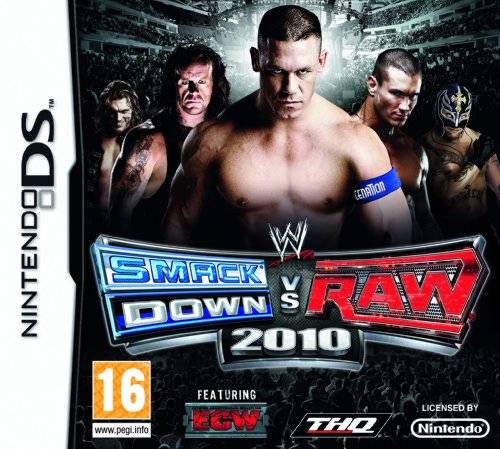 Front cover of WWE Smackdown vs. Raw 2010 for DS