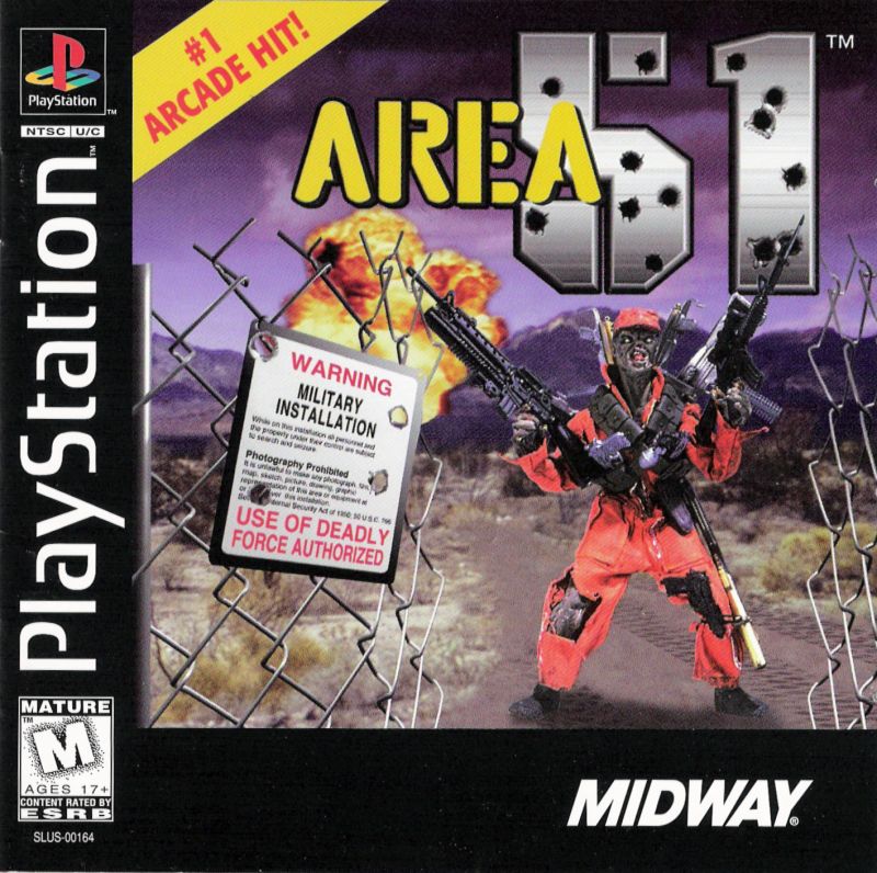 Front cover of Area 51 for PlayStation