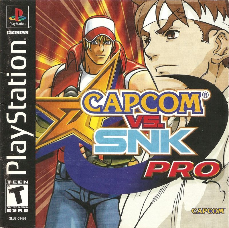 Front cover of Capcom vs. SNK Pro for PlayStation