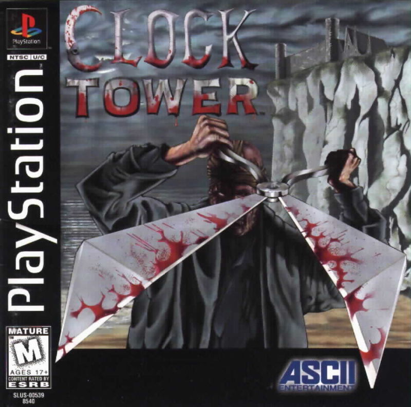 Front cover of Clock Tower for PlayStation