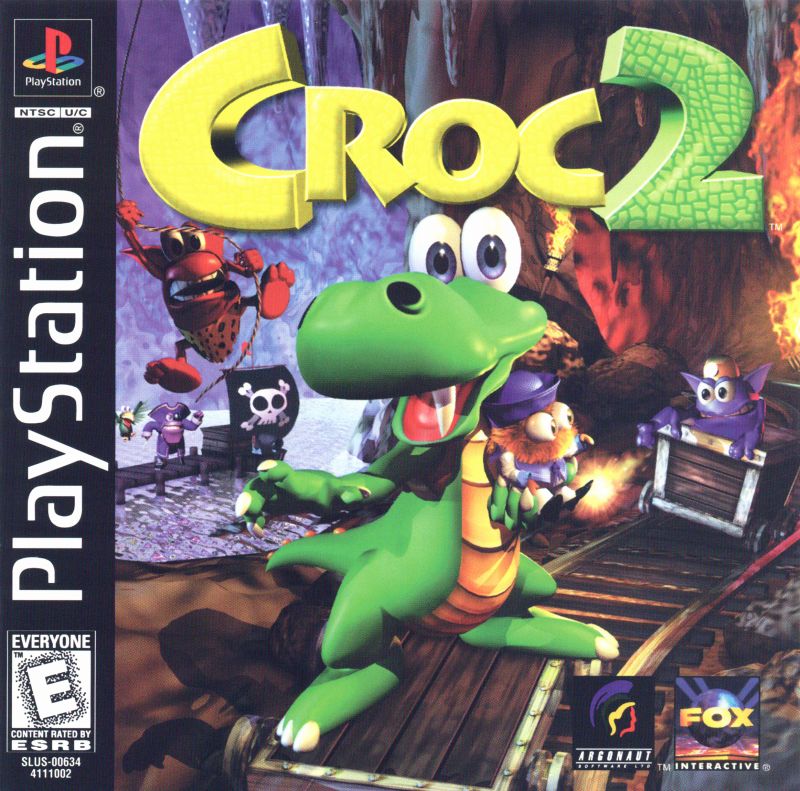 Front cover of Croc 2 for PlayStation