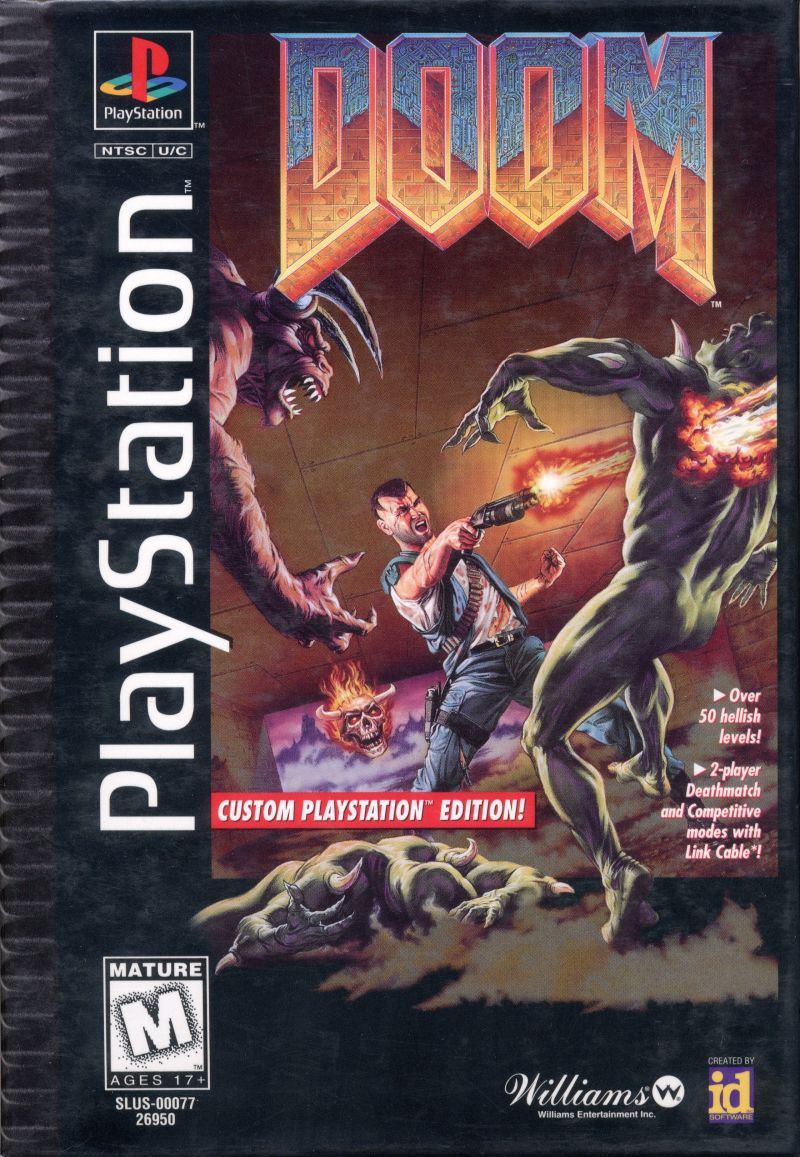 Front cover of DOOM for PlayStation