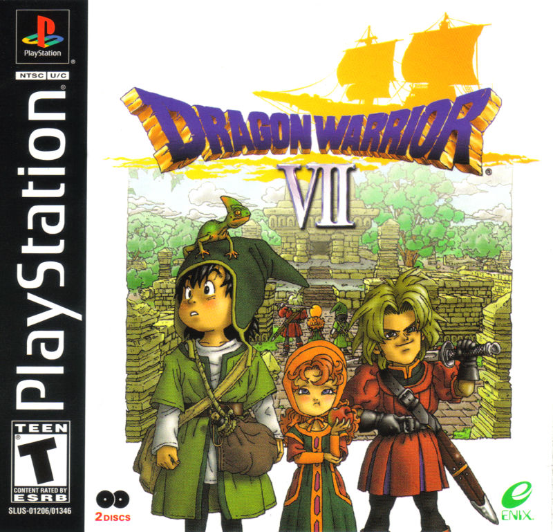 Front cover of Dragon Warrior VII for PlayStation