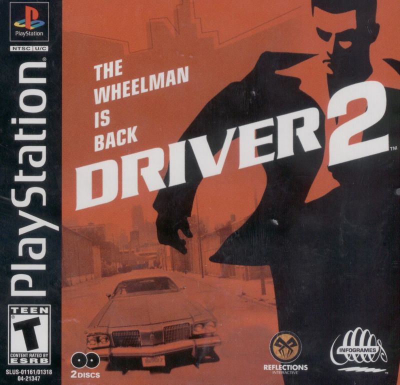 Front cover of Driver 2 for PlayStation