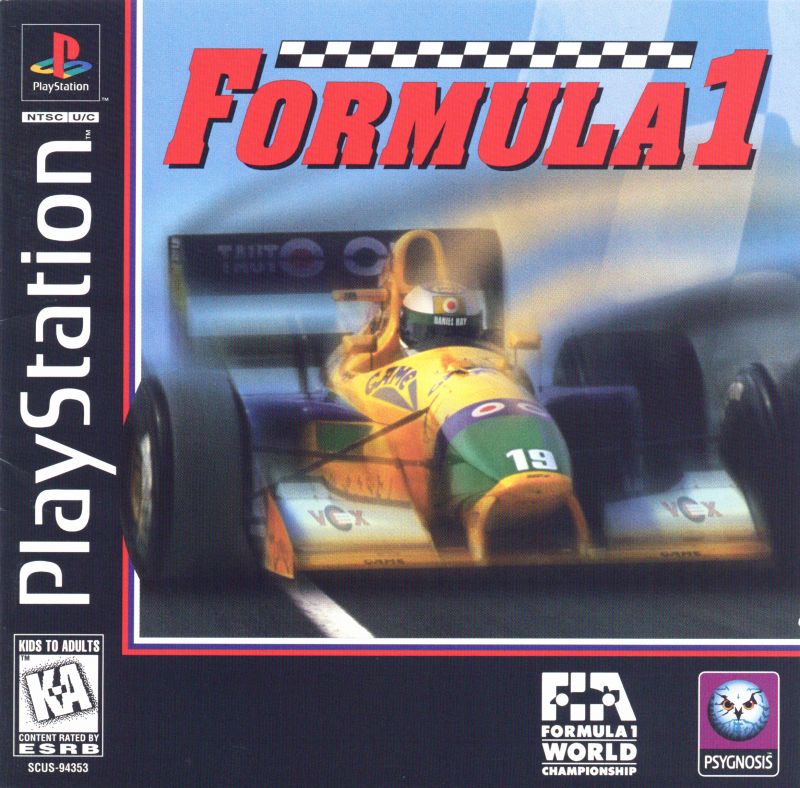 Front cover of Formula 1 for PlayStation