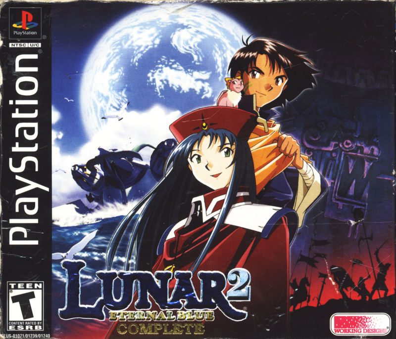 Front cover of Lunar 2: Eternal Blue - Complete for PlayStation