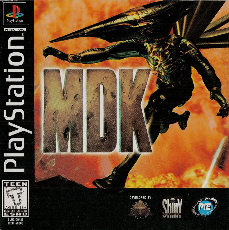 Front cover of MDK for PlayStation