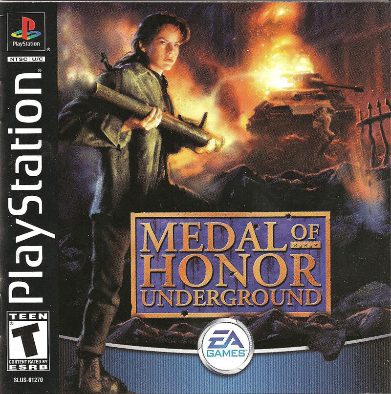 Front cover of Medal of Honor: Underground for PlayStation