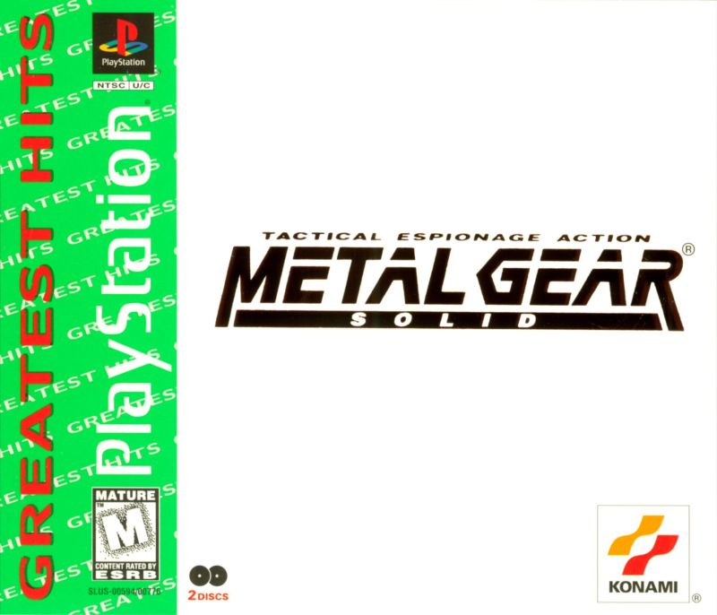 Front cover of Metal Gear Solid for PlayStation