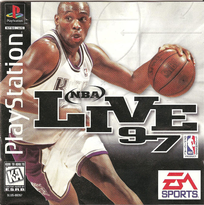 Front cover of NBA Live 97 for PlayStation