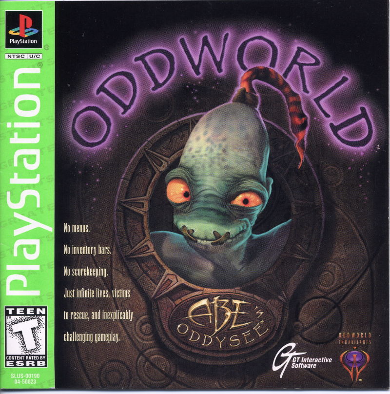 Front cover of Oddworld: Abe's Oddysee for PlayStation